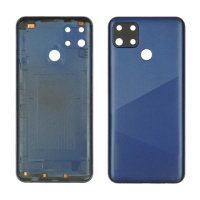 Задняя крышка для Realme C12 со стеклом камеры Blue (синяя)