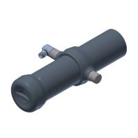 Гідроциліндр Hyva KRA 167-3-2545-037-G0521-HC підкузовний, тристороннє розвантаження