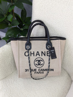 Сумка шопер Chanel Deauville Large бежевий