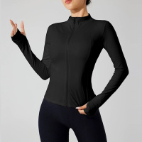Кофта-zip на молнии женская 19190 L черная