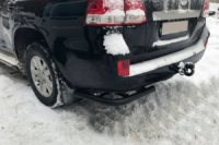 Задние уголки AK003 Черные (2 шт., нержавейка) для Toyota Land Cruiser 200 2007-2021 гг