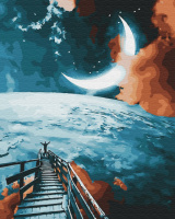 Картина за номерами «Дорога на місяць» 40х50см