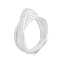 Серебряное кольцо CatalogSilver с фианитами, вес изделия 7,01 гр (2191933) 18 размер