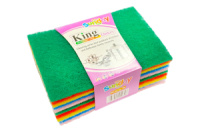 Губка для мытья посуды абразивная 150х100х5мм (10шт) (86148)