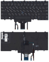 Клавиатура для ноутбука Dell Latitude (E5470, E7470) Black с подсветкой (Light), (No Frame) RU