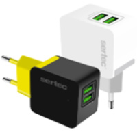 СЗУ 2USB SERTEC ST-1020 10W 2400mAh FULL BLACK