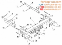 Тягово-сцепное устройство (фаркоп) Mercedes ML W166 (2012-2015)