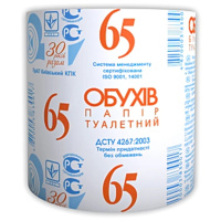 Папір туал. рул.ТМ «ОБУХIВ 65»