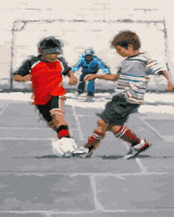 Картина за номерами «Маленькі футболісти» 40х50см