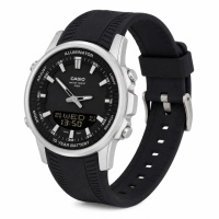 Чоловічий годинник Casio AMW-880-1A з комбінованим циферблатом та сталевим корпусом