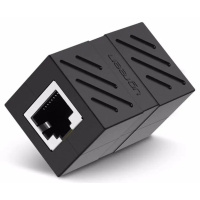 DM З'єднувач мережевих роз'ємів RJ45 - RJ45 1/1 Black