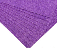 Фоамиран с глиттером / Размер А4/ Цвет - светло фиолетовый/ Цена за лист