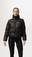 Куртка жiноча легка «Nike» чорна шкіра (1676394968)