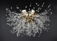 Люстра потолочная на 8 лампочек AS155/550C-gd Золото 30х55х55 см.