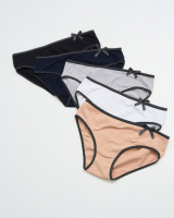 Батальні трусики-сліпи - з обрамленням у горошок    5 шт.