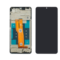 Дисплей для Samsung A075F Galaxy A07 (2025) с чёрным тачскрином и корпусной рамкой