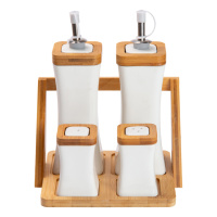 Набір для спецій та рідких текстур на бамбуковій підставці