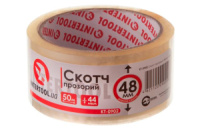 Скотч Intertool 48 мм х 50 м х 52 мкм прозрачный (KT-0902) (6 шт.)
