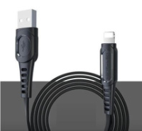 Кабель Konfulon DC02C, Lightning, 2m, 2A, Black