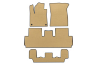 Коврики EVA (Для Grand, 3 ряда, Бежевые) для Citroen C-4 Picasso 2013-2022 гг