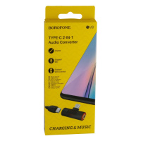 Перехідник Borofone BV8 Type-C 2-in-1 audio converter