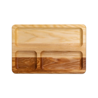Дошка для подачі дерев'яна 30×20 см прямокутна на 3 секції