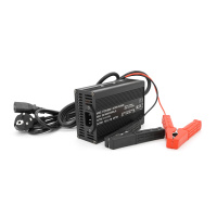Зарядное устройство для аккумуляторов Li-ion 21V,5S,10A,+ крокодилы, индикация, 135х90х50mm
