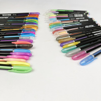 Набор из гелевых цветных ручек 48 штук Gel Pens 1 мм для рисования