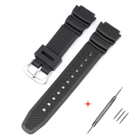 Ремінець Casio accessories для AE-1000W Pro Black SI полімерний чорний 21.6 см (1051-1039)