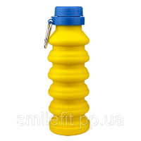 Пляшка для води складана Magio MG-1043Y 450 мл. Колір: жовтий