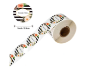 Скотч декоративный набор рулон 500 шт Спасибо, цветы