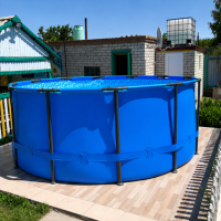 Bestway 15428 (366×133 см) каркасний басейн круглий Steel Pro MAX синій без аксесуарів
