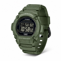 Чоловічий годинник Casio W-219HC-3B — спортивна модель з електронним циферблатом та захистом 5 ATM