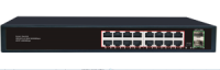 Коммутатор Merlion MG1016S 16 портов RJ45 Ethernet + 2 SFP 10/100/1000 Мбит/сек. металл AC220V.