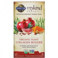 Органический Коллаген, Collagen Builder, MyKind Organics, Garden of Life, 60 веганских таблеток