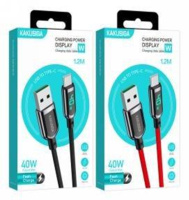 Кабель Type-C KAKU KSC-599 Save Series 1,2м 40W з дисплеєм