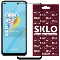 Захисне скло SKLO 3D (full glue) для Oppo A54 4G / A55 4G, Чорний - купити в SmartEra.ua