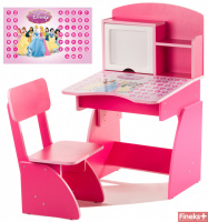 Детская Парта растущая + стульчик от 3 лет Финекс розовый