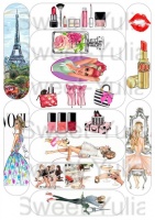 Вафельные картинки на эклеры