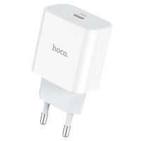 СЗУ 110-240V HOCO C76APlus, USB-C, PD20W, PPS, QC3.0,  White, Box
