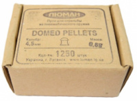 Пули пневматические Люман Domed pellets круглоголовые 0,68 г (1250 шт.) к. 4,5 мм