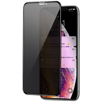 Захисне скло анти-шпигун на iPhone 12 Pro Max - Privacy 5D (full glue) (тех.пак) - купити в SmartEra.ua