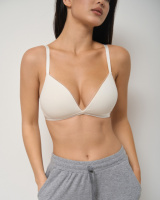 Жіночий бюстгальтер однотонний в рубчик - 3 кольори (75В-90В)