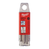 Свердло по металу HSS-G MILWAUKEE DIN1897, діаметр 5,5х66х28мм, скорочене, (10шт), пластикова коробка