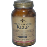 Ламінарія, Водорості Північноатлантичні, North Atlantic Kelp, Solgar, 250 таблеток