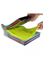 Набор прозрачных гибких пластиковых разделителей для хранения одежды EZSTAX 10 шт