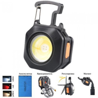 Фонарь MULTIFUNCTIONAL LL-201-COB ULTRA (white+yellow+red), multitool, Li-Ion аккум., зажигалка, магнит,