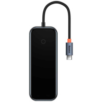 Перехідник Baseus Hub AcmeJoy 5-Port Type-C (HDMI*1+USB3.0*2+USB2.0*1+Type-C PD&Data*1) (WKJZ), Dark Gray - купити в SmartEra.ua