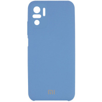 Чохол Silicone Cover Full Camera (AAA) для Xiaomi Redmi Note 10 / Note 10s (Синій / Denim Blue) - купити в SmartEra.ua