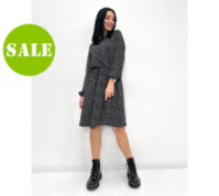 Жіноча сукня в горошок з довгим рукавом «Virginia» оптом | Норма і батал | Розпродаж моделі